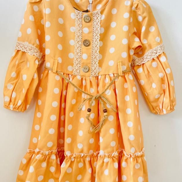 Sarı Puantiyeli elbise
